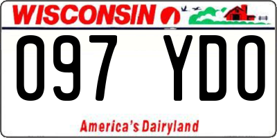 WI license plate 097YDO