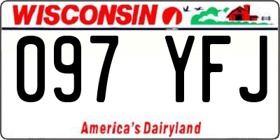 WI license plate 097YFJ