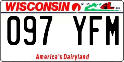WI license plate 097YFM