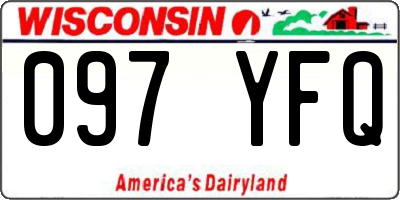 WI license plate 097YFQ
