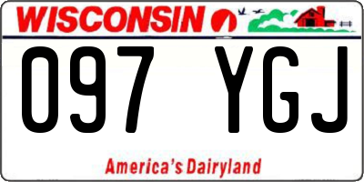 WI license plate 097YGJ