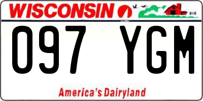 WI license plate 097YGM