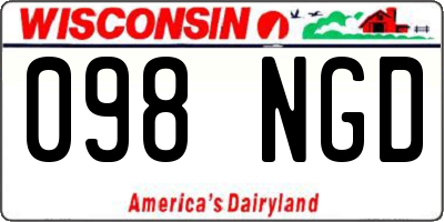 WI license plate 098NGD