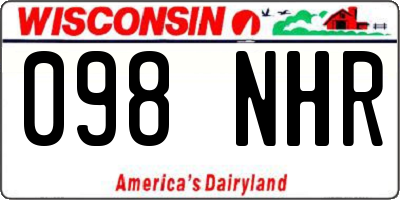 WI license plate 098NHR