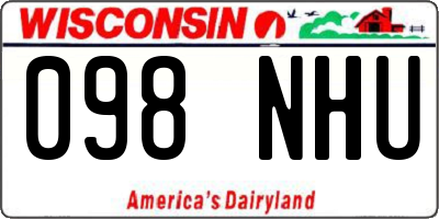 WI license plate 098NHU