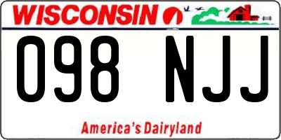 WI license plate 098NJJ