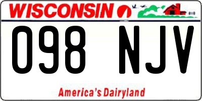 WI license plate 098NJV