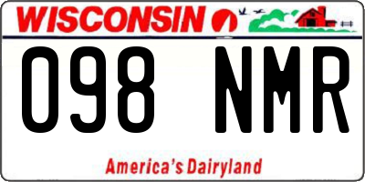 WI license plate 098NMR