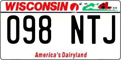 WI license plate 098NTJ