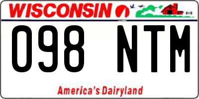 WI license plate 098NTM