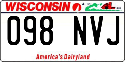 WI license plate 098NVJ