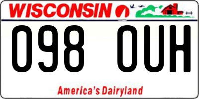 WI license plate 098OUH