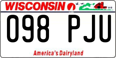 WI license plate 098PJU