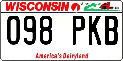 WI license plate 098PKB
