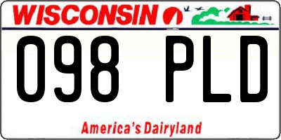 WI license plate 098PLD
