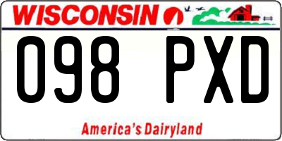 WI license plate 098PXD