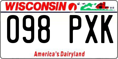 WI license plate 098PXK