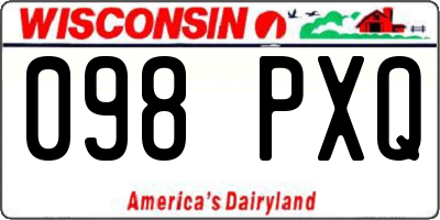 WI license plate 098PXQ