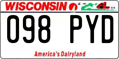WI license plate 098PYD