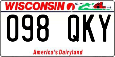 WI license plate 098QKY