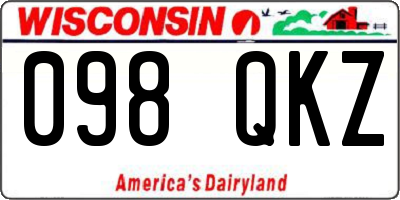 WI license plate 098QKZ