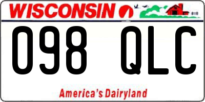 WI license plate 098QLC