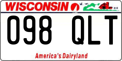 WI license plate 098QLT