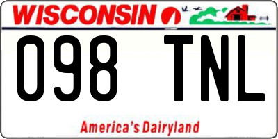 WI license plate 098TNL