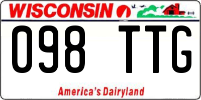 WI license plate 098TTG