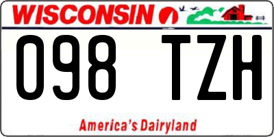 WI license plate 098TZH