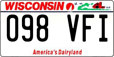 WI license plate 098VFI