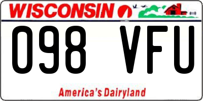 WI license plate 098VFU