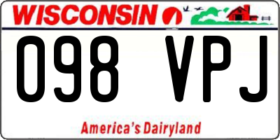 WI license plate 098VPJ