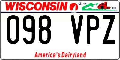 WI license plate 098VPZ