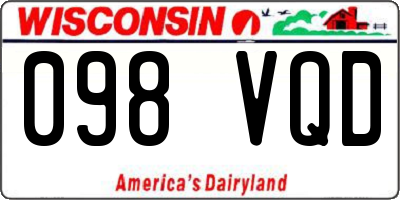 WI license plate 098VQD