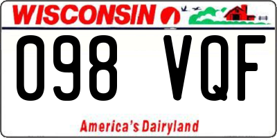 WI license plate 098VQF
