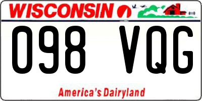 WI license plate 098VQG