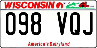 WI license plate 098VQJ