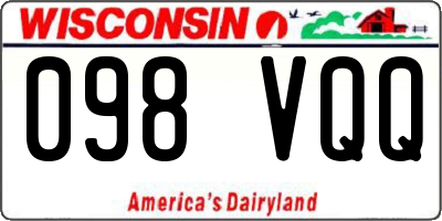 WI license plate 098VQQ