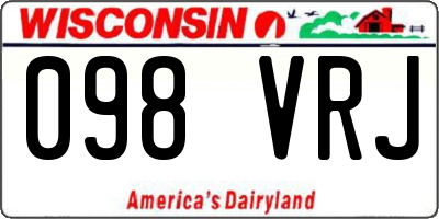 WI license plate 098VRJ