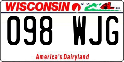 WI license plate 098WJG