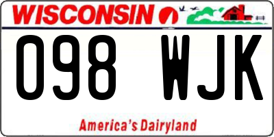WI license plate 098WJK