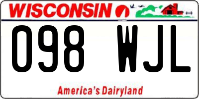 WI license plate 098WJL