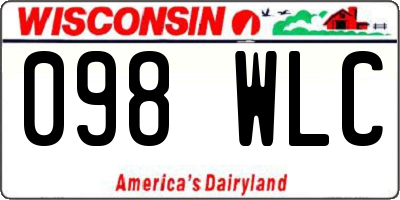 WI license plate 098WLC