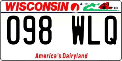 WI license plate 098WLQ