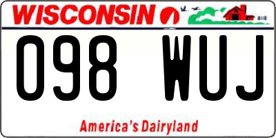 WI license plate 098WUJ