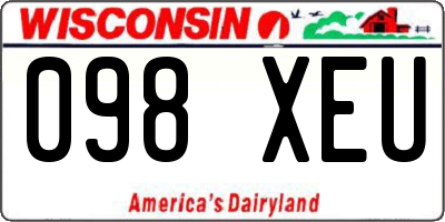 WI license plate 098XEU