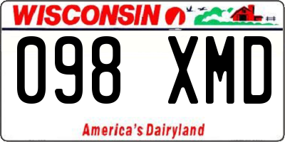 WI license plate 098XMD