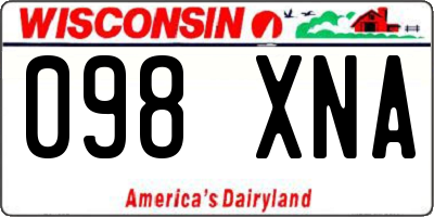 WI license plate 098XNA