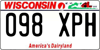WI license plate 098XPH